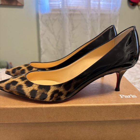 Louboutin leopard mid heel - Picture 2 of 7